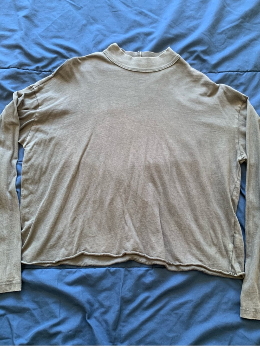aerie charcoal Crewneck Long Sleeve Top